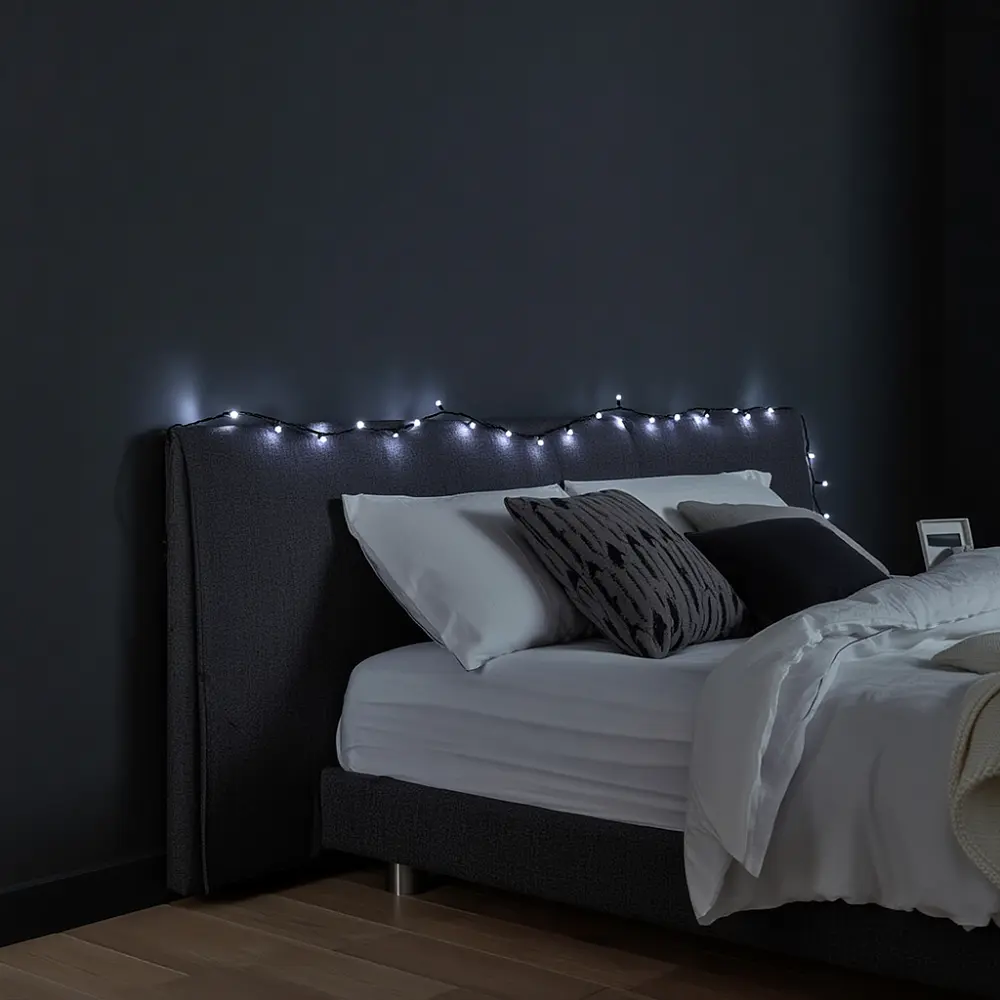 Гірлянда Нитка 50 LED 6 м чорна, білий GarlandoPro W50LED6MBW - фото 16