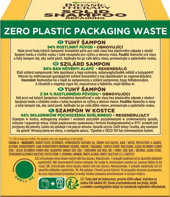 Твердый шампунь Garnier Botanic Therapy Мед, для очень поврежденных волос, 60 г - фото 4