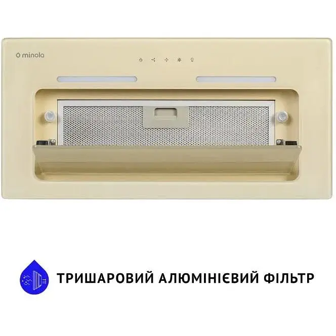 Витяжка вбудована Minola HBI 6873 IV Glass 1200 LED Line - фото 3