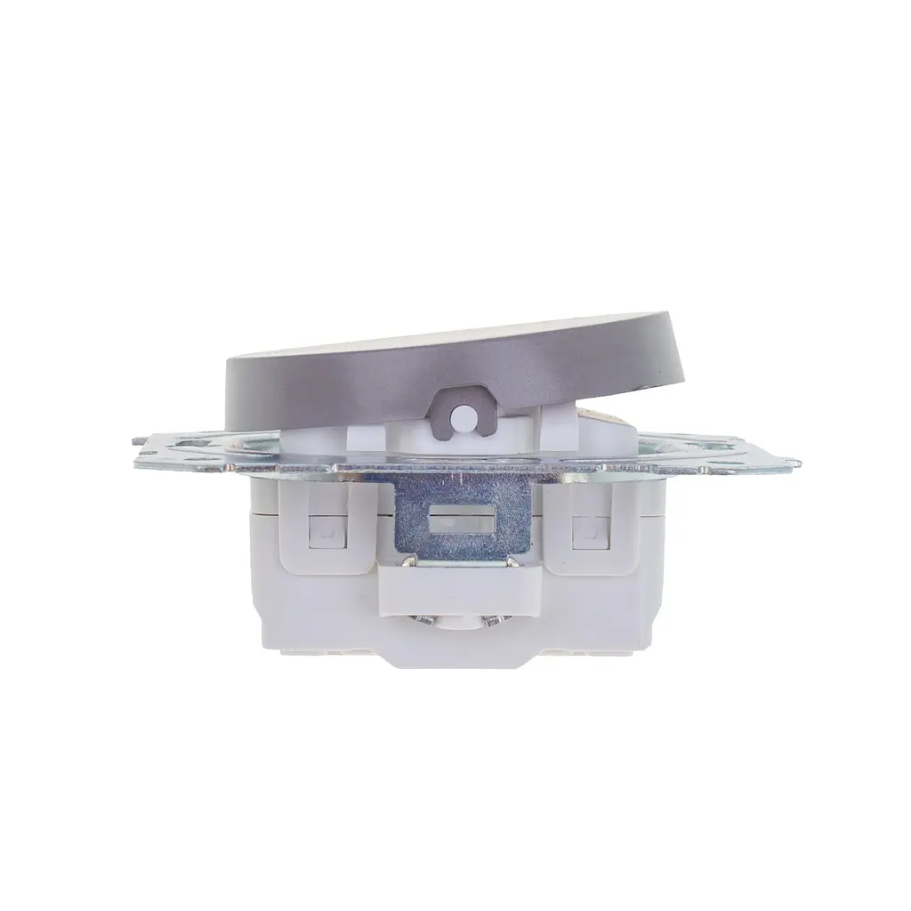 Вимикач Brille двоклавішний сірий WB-2V Grey - фото 5