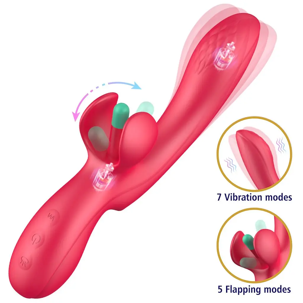 Вібратор Erospace Sweet Play G-Spot Critoral Flappinng Vibrator A16 62050070-0016 104546 - фото 4