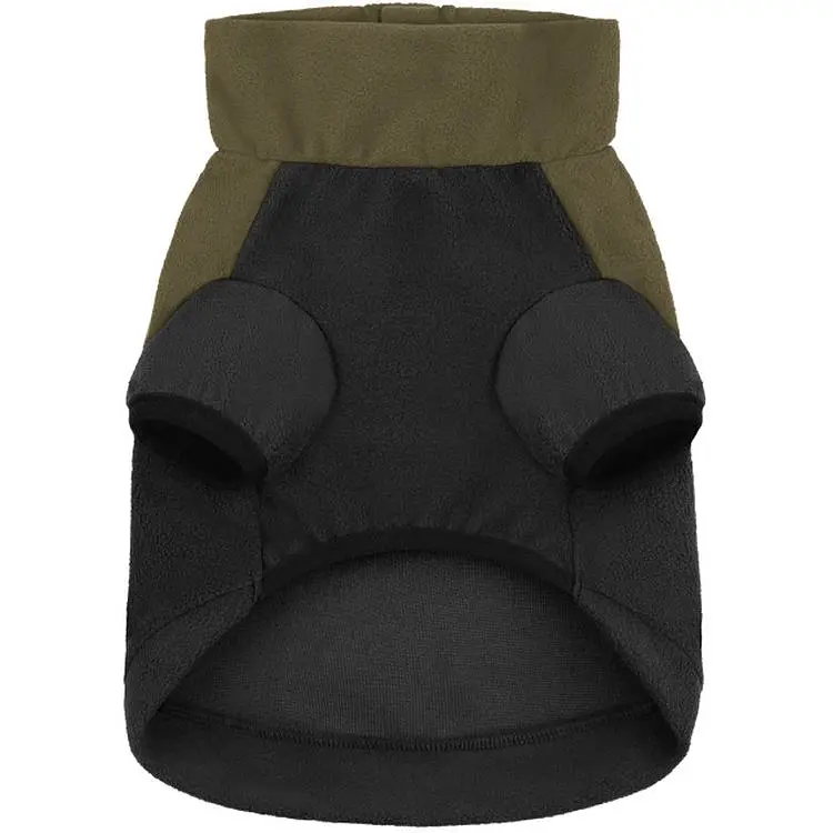 Кофта для собак Barksi Textile флісова XL оливкова з чорним - фото 2