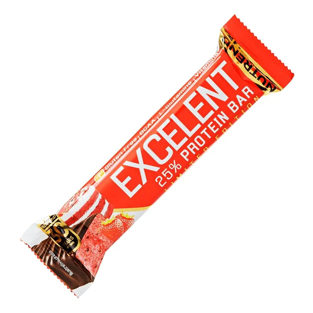 Батончик Nutrend Excelent Protein Bar, 85 грам - Полуничний чізкейк