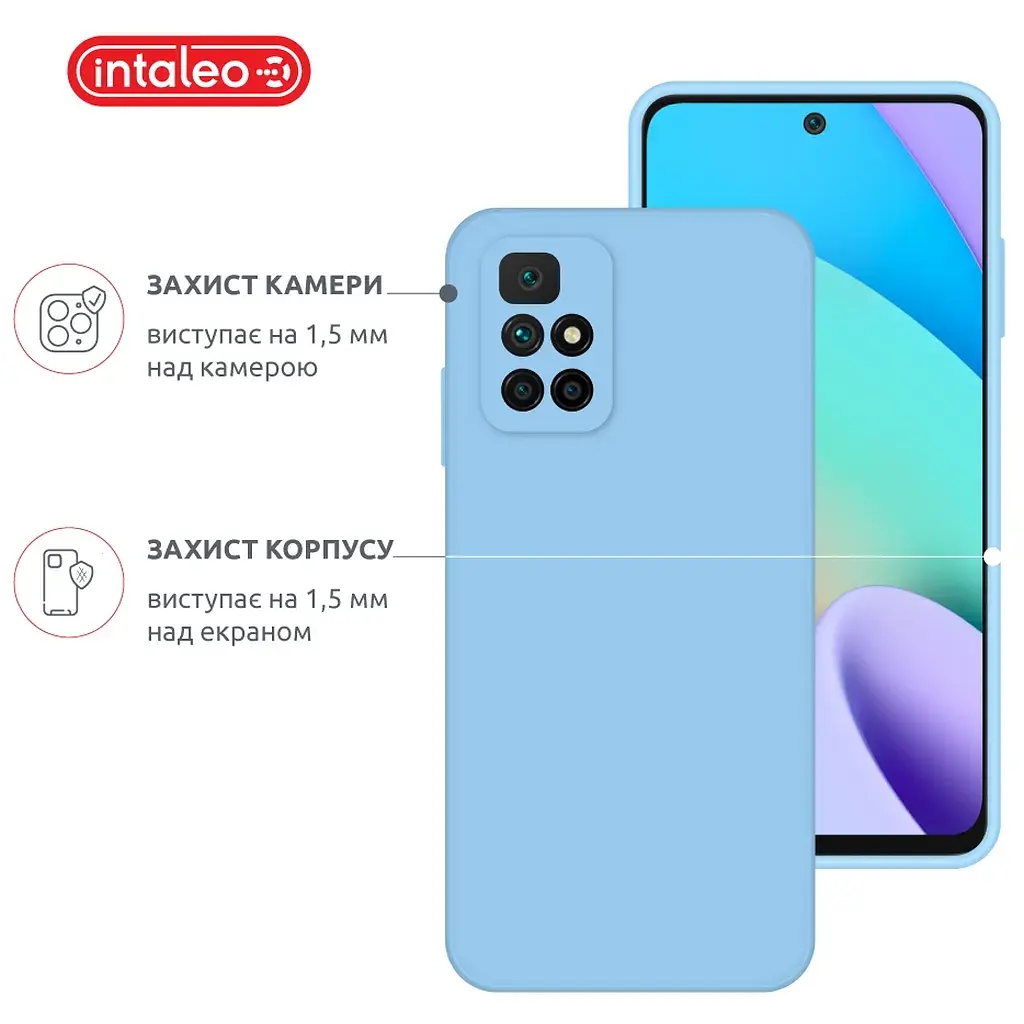 Чохол до мобільного телефона Intaleo SoftShell Xiaomi Redmi 10 Light Blue (1283126568244) - фото 3