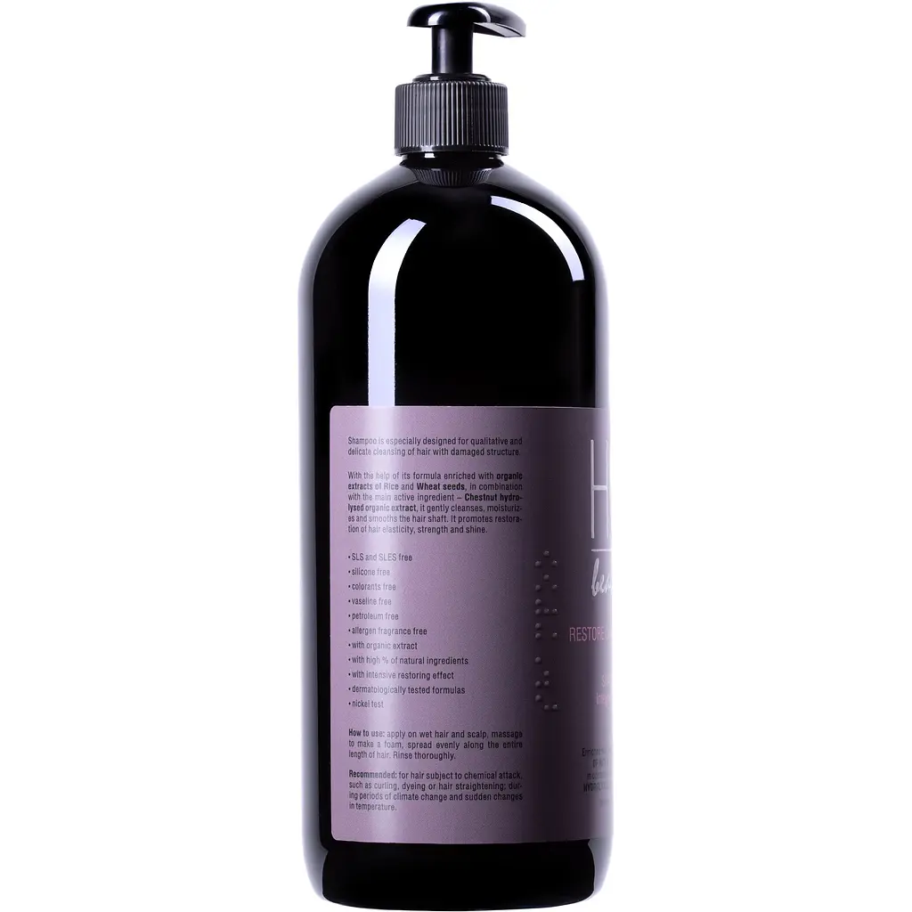 Шампунь для поврежденных волос H.Q. Beauty Restore Damaged Hair 950 мл - фото 2