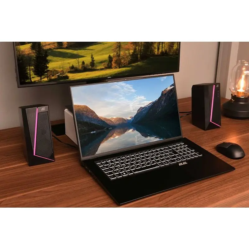 Акустична система 2E PCS233 RGB, 2.0, USB, Black - фото 9