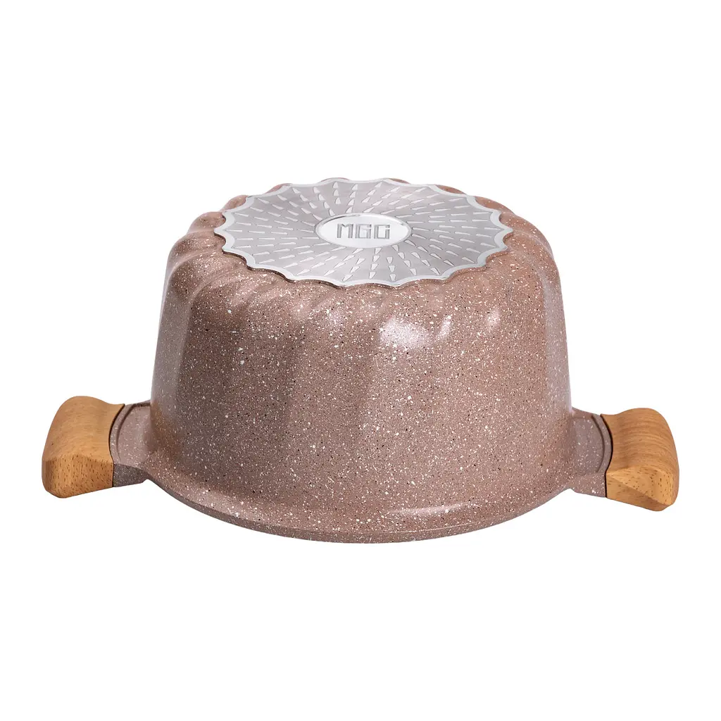 Каструля MGC HP-4-433CO 24см 5л коричнева - фото 4