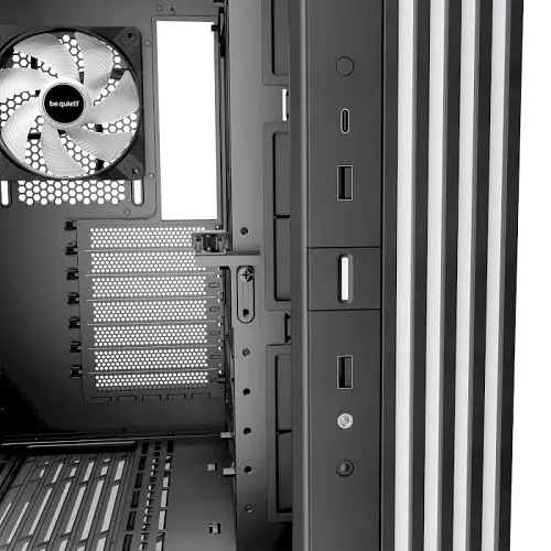 Корпус be quiet! Light Base 600 DX, Black, Midi Tower, без БЖ, ATX, Micro ATX, Mini ITX, 1xType-C / 2xUSB 3.2, макс. CPU - 170 мм / VGA - 400 мм, ARGB-підсвічування, бічна та передня панель із загартованого скла (BGW65) - фото 4