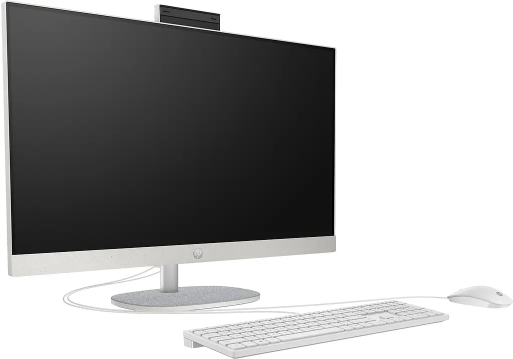 Моноблок HP 27" 27-cr0039ua AiO Ryz5 7520U/16Gb/SSD512Gb/WiFi/Cam/K&M/DOS/Shell White - фото 2