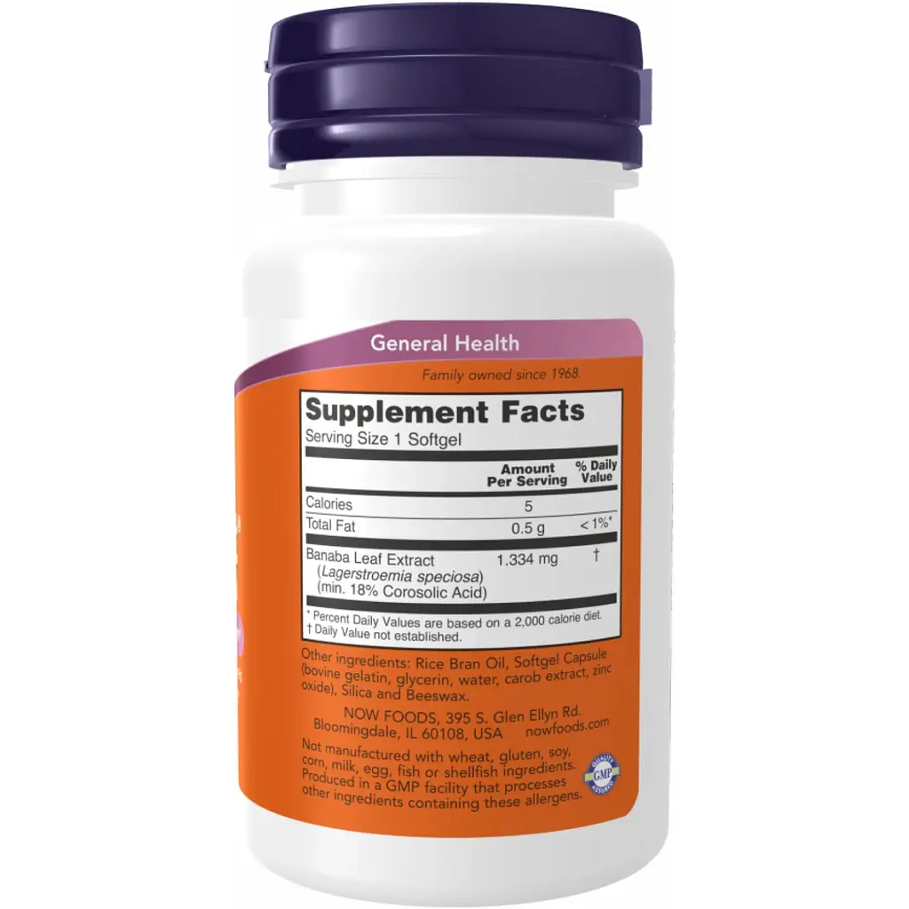 Екстракт листя банаби Now Foods Glucofit 60 капсул - фото 2