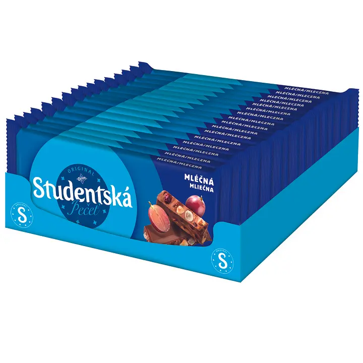 Шоколад Orion Studentska молочний з арахісом, желейними шматочками та родзинками 170 г - фото 3