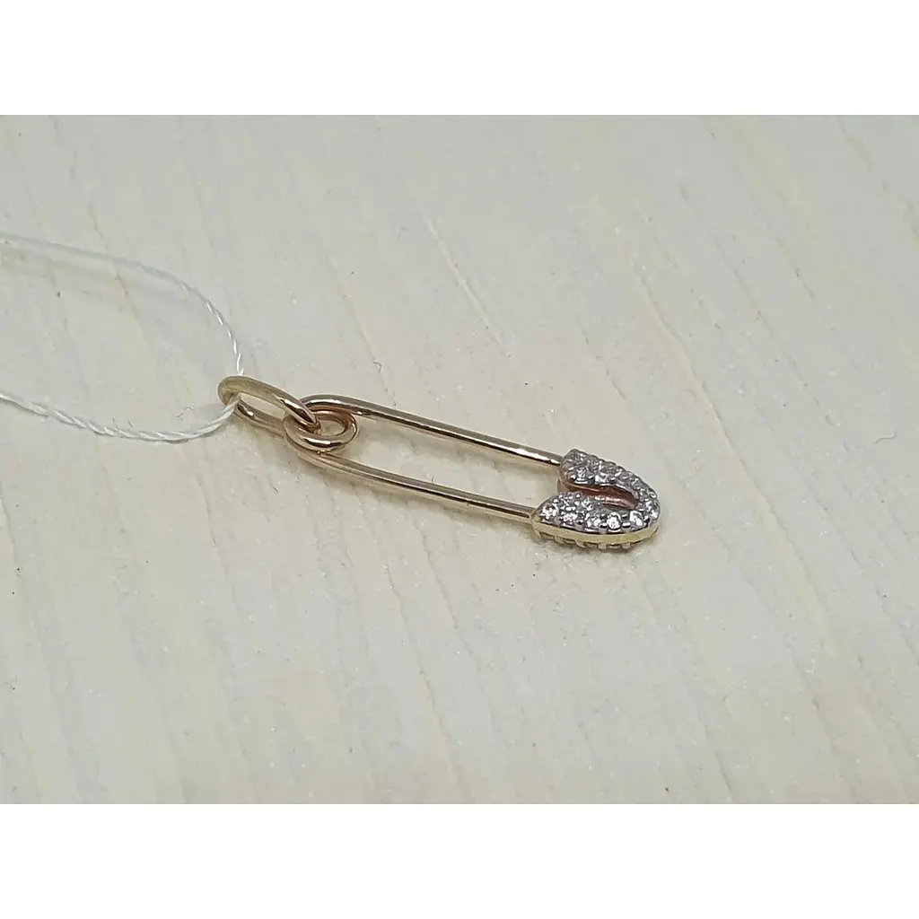 Золота підвіска Sova jewelry house Шпилька з фіанітами. 3103881103 - фото 2