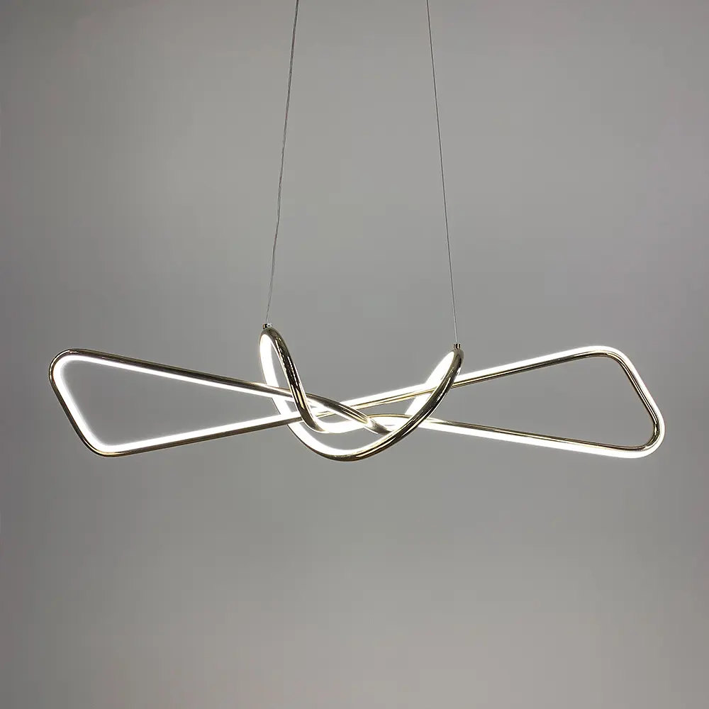 Современная золотая люстра AVIZE в двух размерах Line.F Длина 85 см - фото 2