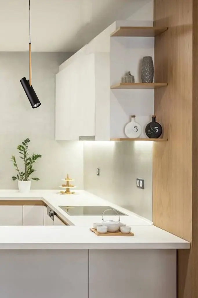 Світильник Brille підвісний тубус AL-711S/1 GU10 BK - фото 4