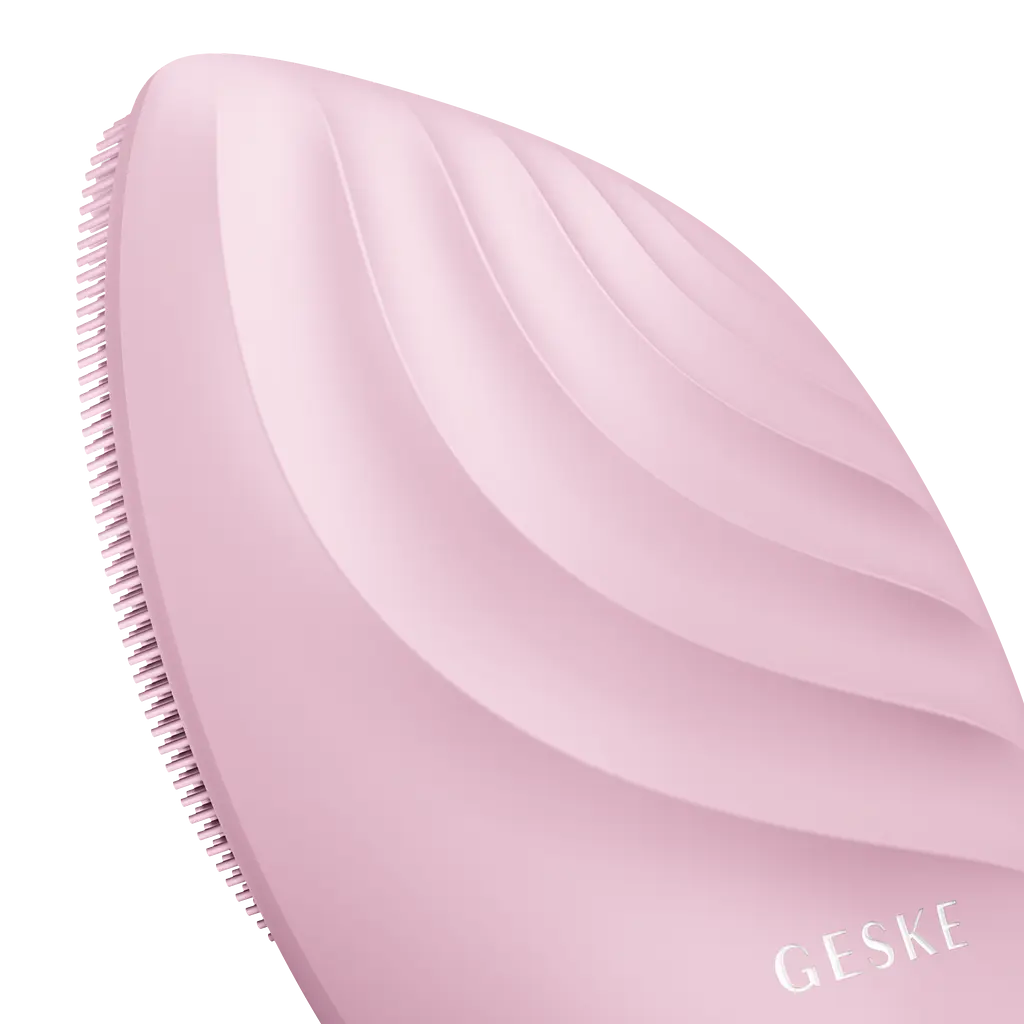 Електронна звукова щітка для обличчя GESKE Sonic Facial Brush 5 в 1 рожева - фото 4
