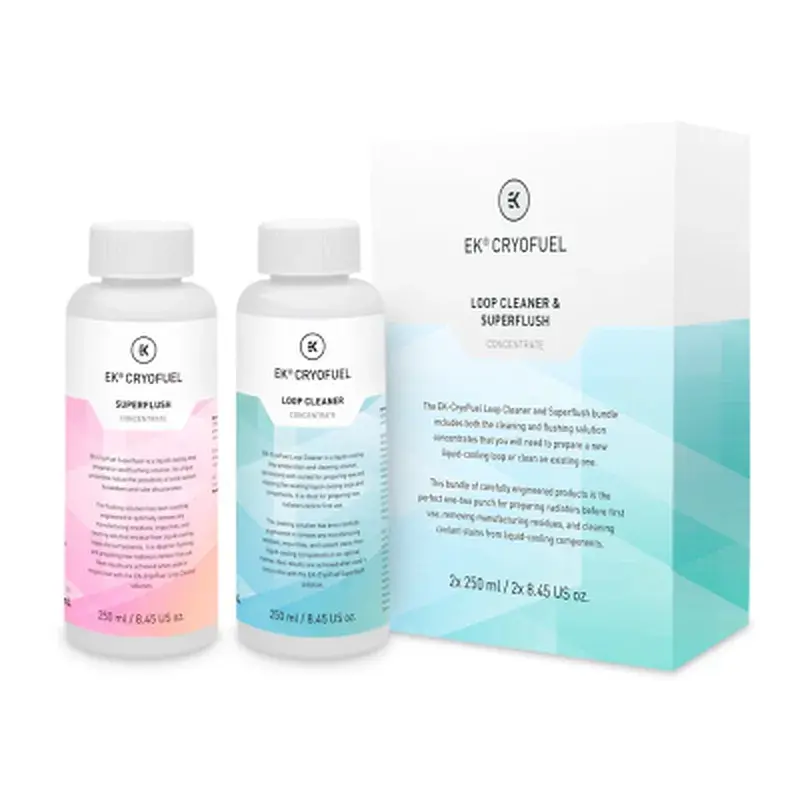 Охолоджуюча рідина Ekwb EK-CryoFuel Loop Cleaner + Superflush (Concentrate 250 (3831109897720) - фото 3