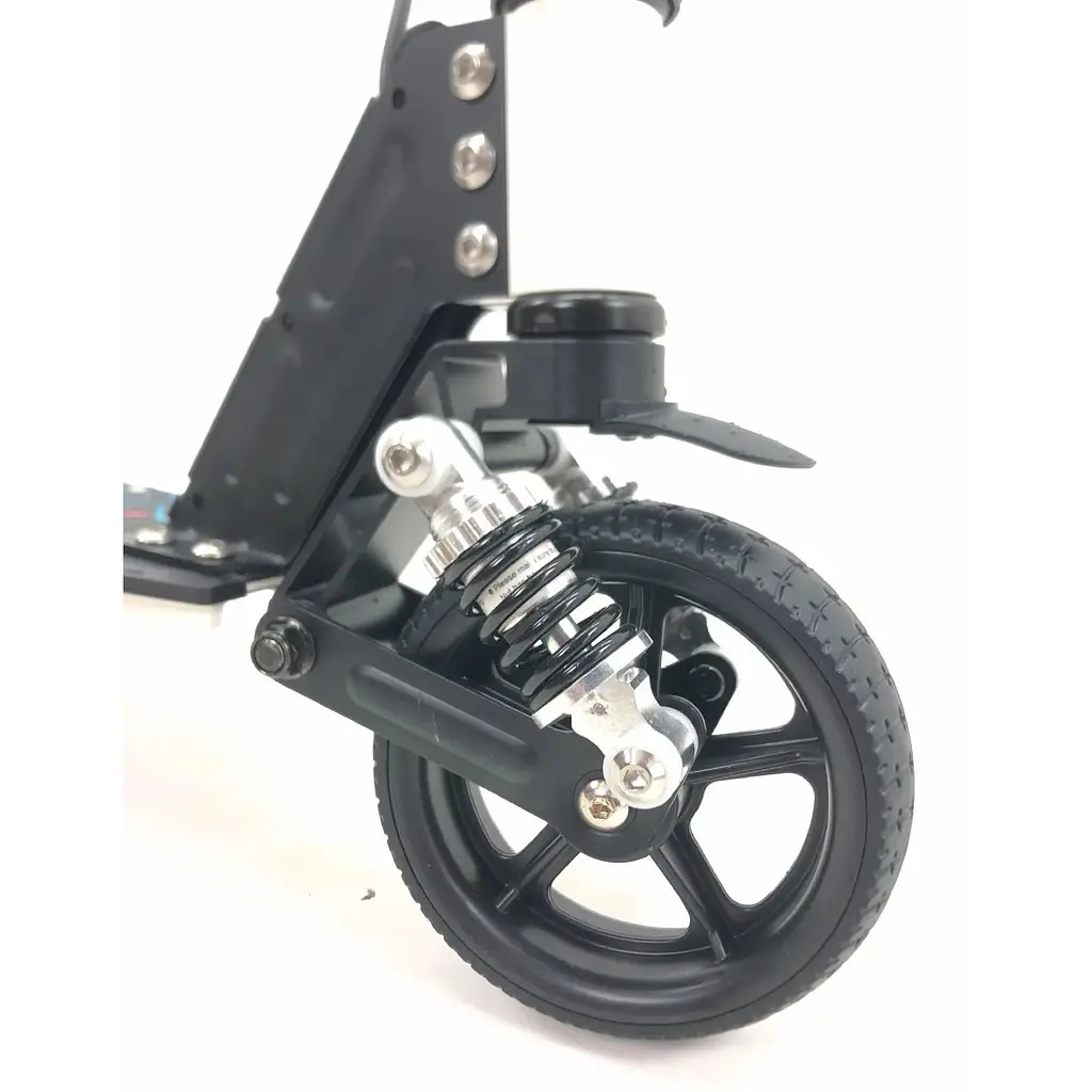 Детский Электросамокат E-Scooter ES3 LED + амортизатор Белый - фото 5