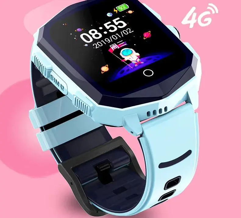 Смарт годинник для дітей F60 з GPS, відеодзвінками, 4G SIM-картою та кнопкою SOS Чорний - фото 4
