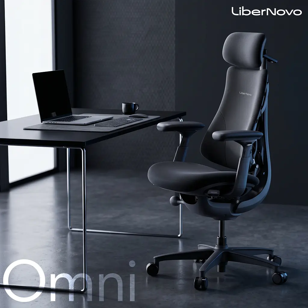 Офісне крісло LiberNovo Omni Midnight Black 48 см (CP-GW-0000015-00-01) - фото 9