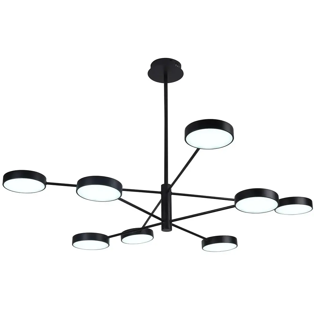 Світильник стельовий Miorro LED Fiori з пультом ДУ 92W 2700-6000К чорний (51-313-003) - фото 3