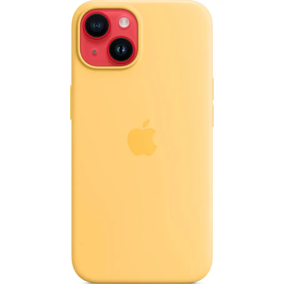 Чохол Silicone Case with MagSafe для Apple iPhone 14 Sunglow ААА [77424] - фото 3