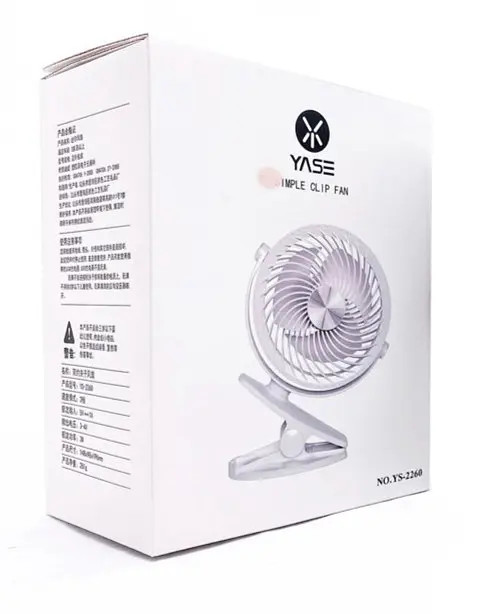 Портативный мини вентилятор YASE YS-2260 настольный прищепка работа от USB Розовый - фото 2