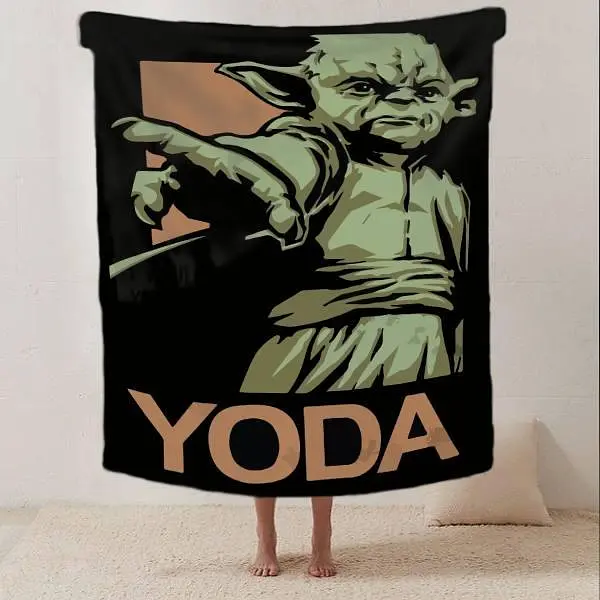Плед плюшевий на подарунок 3D YODA 160х200 см - фото 2