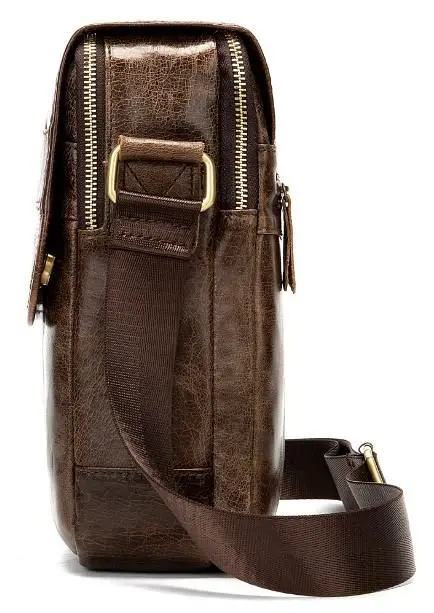 Чоловіча шкіряна сумка Vintage 22,5х27х7 см sum0015012 - фото 3