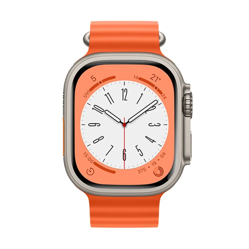 Ремінець силіконовий Hoco iWatch WA12 marine double buckle 38/ 40/ 41 mm помаранчевий - фото 4