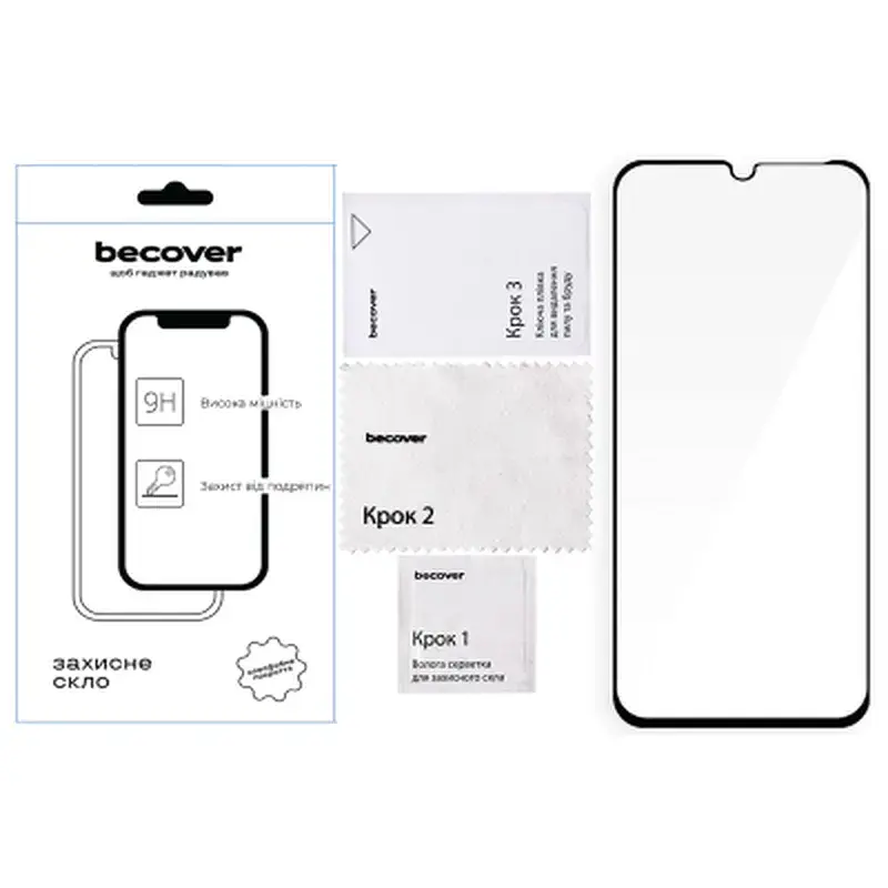Скло захисне BeCover Xiaomi Redmi 15C 4G/5G Black (713907) - фото 2