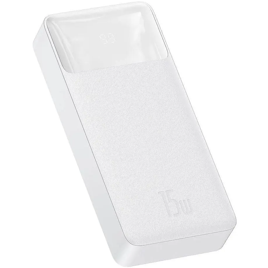 Павербанк Baseus Bipow Digital Display 20000 mAh 15W White (PPBD050102) - фото 2