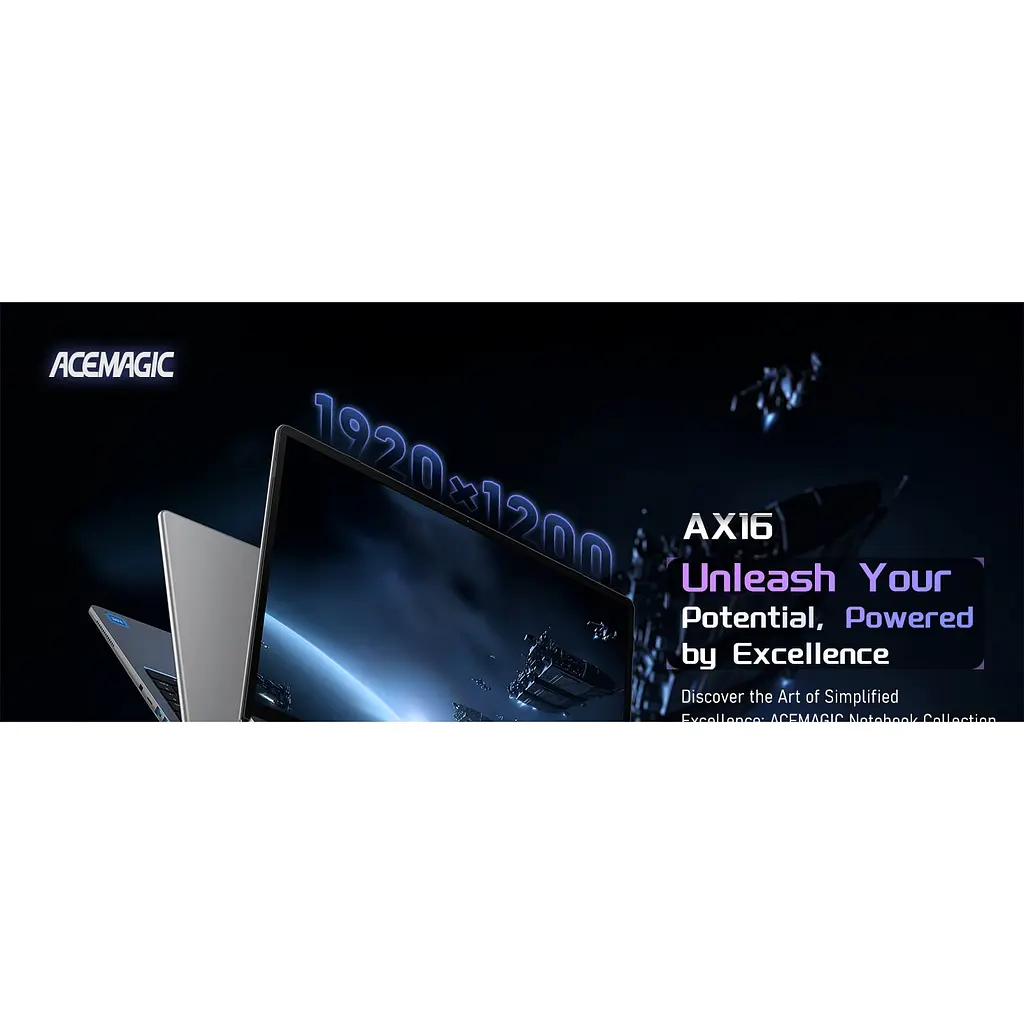 Ноутбук ACEMAGIC 16-inch, процесором Intel Alder Lake-N97, 16GB RAM 512GB SSD, Intel UHD графікою, Wi-Fi, BT5.0, Windows 11 Pro - фото 9