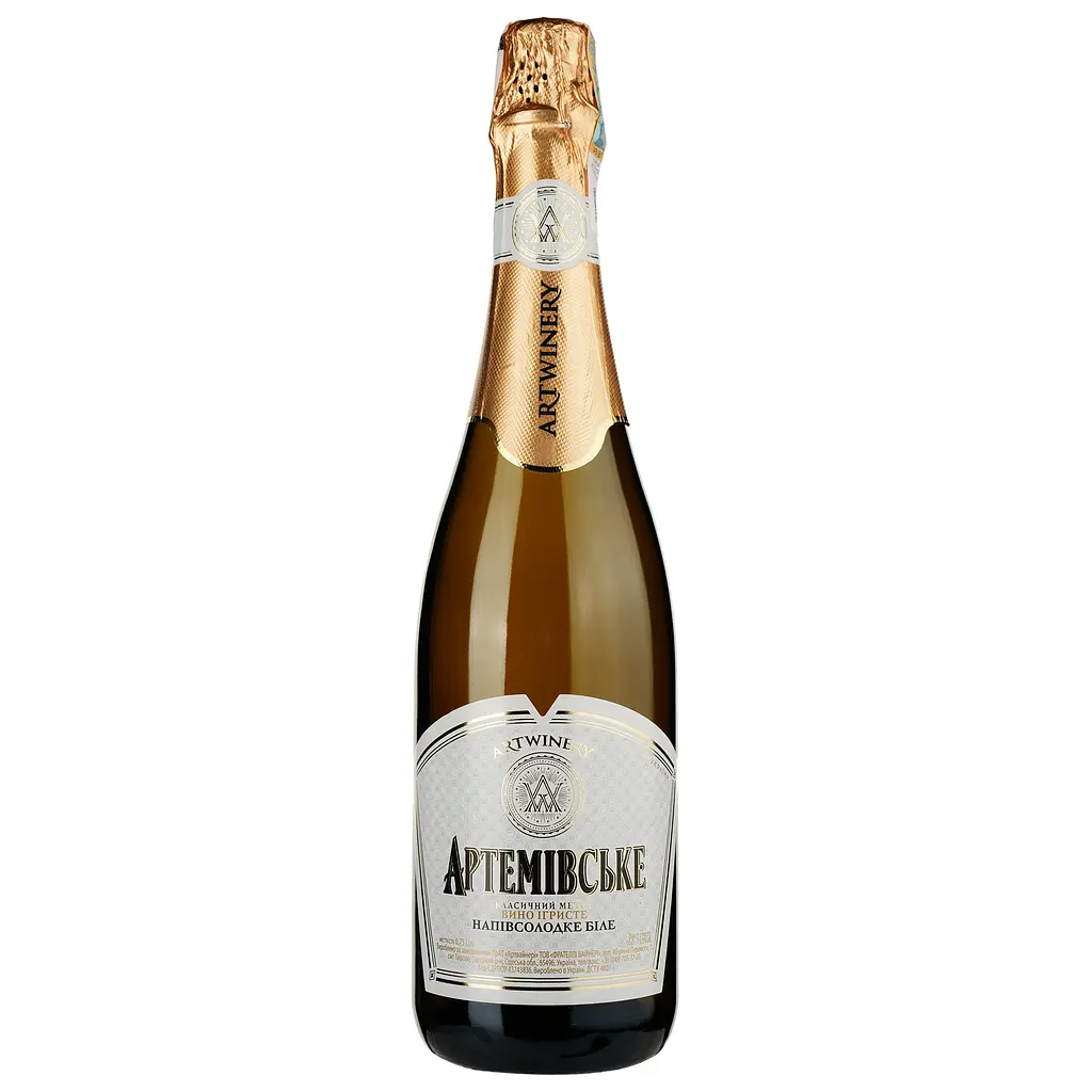 Упаковка ігристого вина Artwinery Артемівське біле напівсолодке 4.5 л (0.75 л x 6 шт.) - фото 2