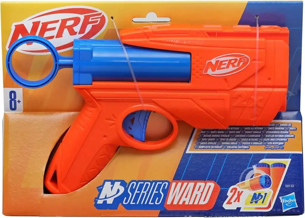 Бластер іграшковий Hasbro Nerf N Series Ward механічний зі 2 стрілами N1 синьо-помаранчевий (SKU-235) - фото 3