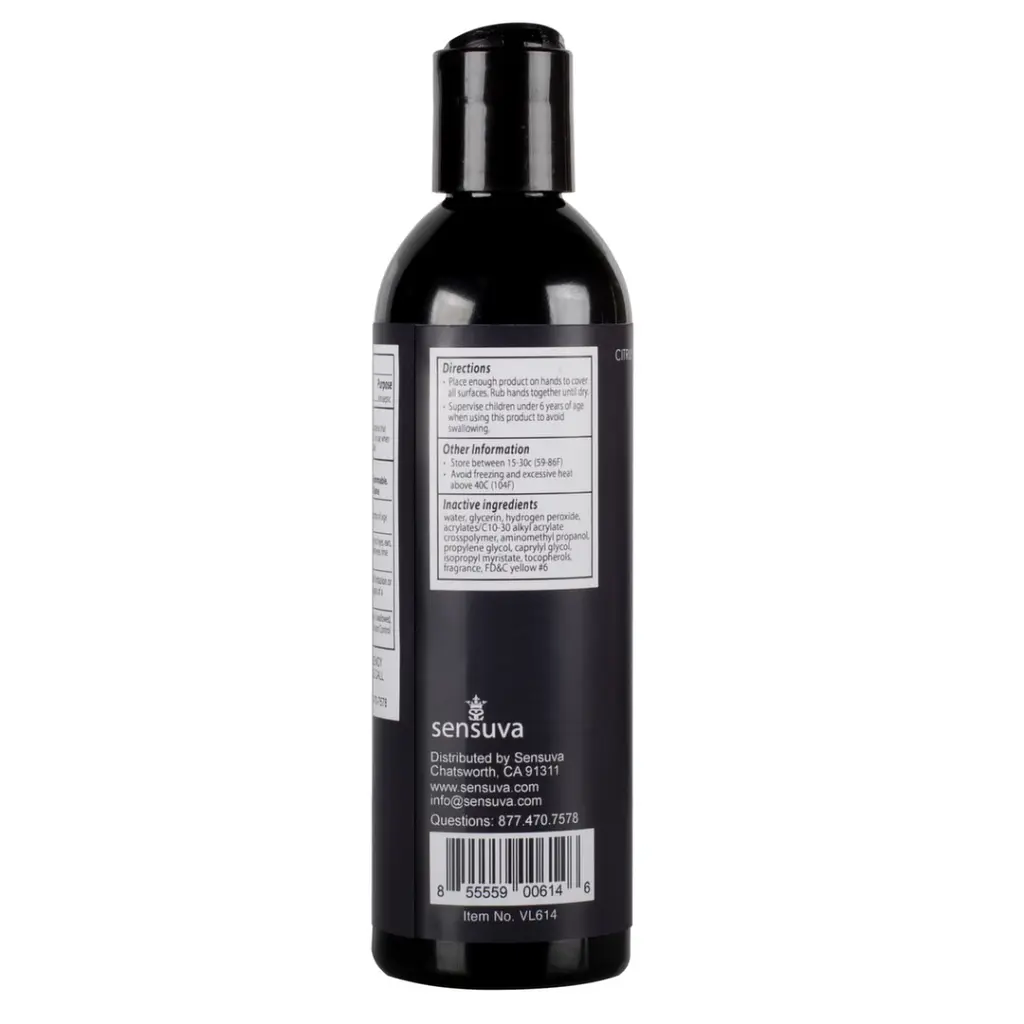 Антибактериальный гель Sensuva Citrus Care Citrus 240 мл - фото 2