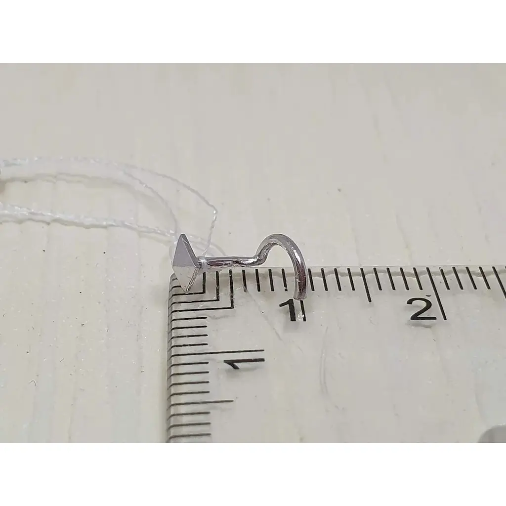 Срібна сережка-пірсинг Астор в ніс. 918-2438Р - фото 3