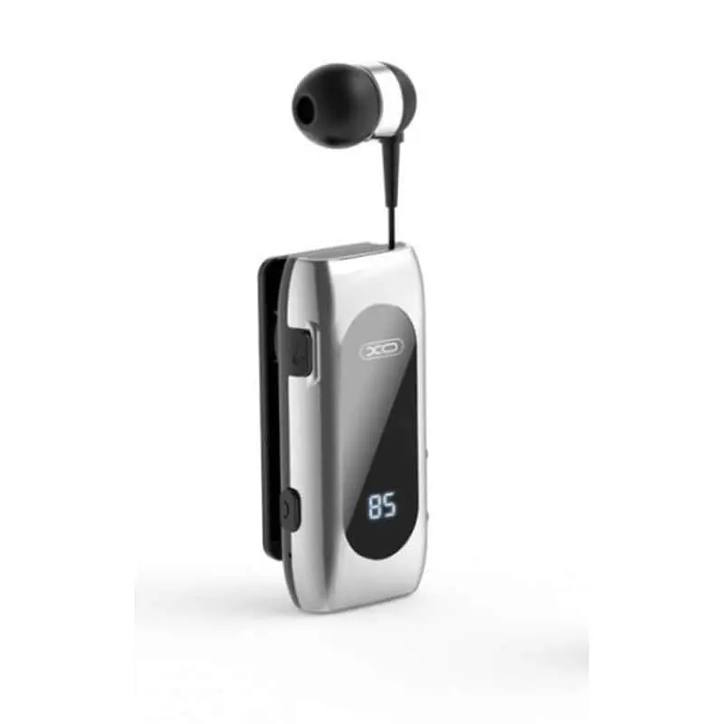 Блютуз гарнітура XO BE37 with digital displey Чорна
