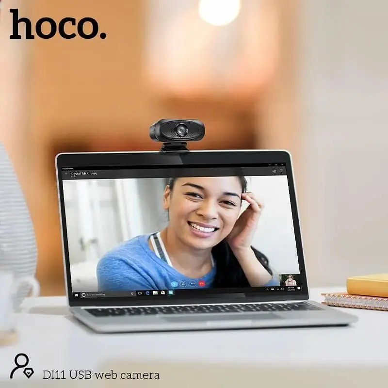 Веб-камера Hoco DI11 USB web Camera with Audio Focus 2K - HD 4Mpx кабель 1.5 метра - фото 8