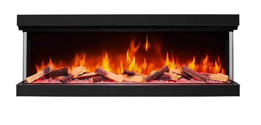 Тристоронній електрокамін ArtiFlame AF60TS — 150 см, 3D-ефект полум’я, LED-підсвічування та обігрів