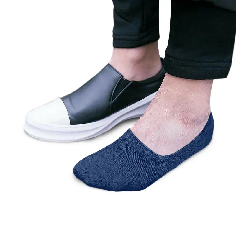Безшовні дихаючі сліди з силіконом ORGANIC cotton JILL ANTONY 39-41 men's арт. 31001 42-43, Синій - фото 3