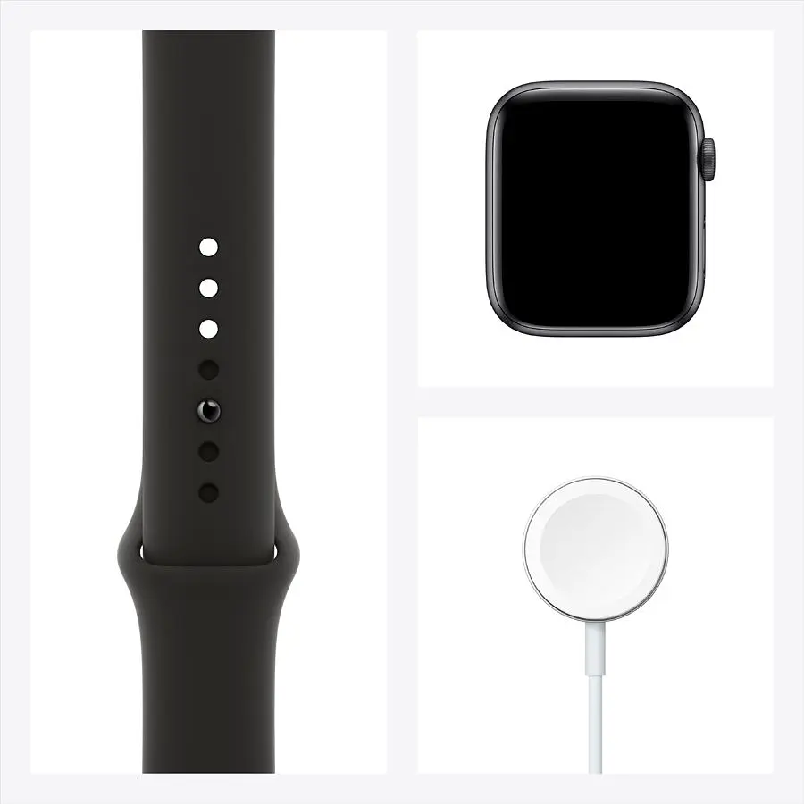 Смарт-годинник Apple Watch Series 6 GPS 44 mm Space Gray Aluminium Case with Black Sport Band - Regular Model A2292 (Grade C) Seller Refurbished - фото 7