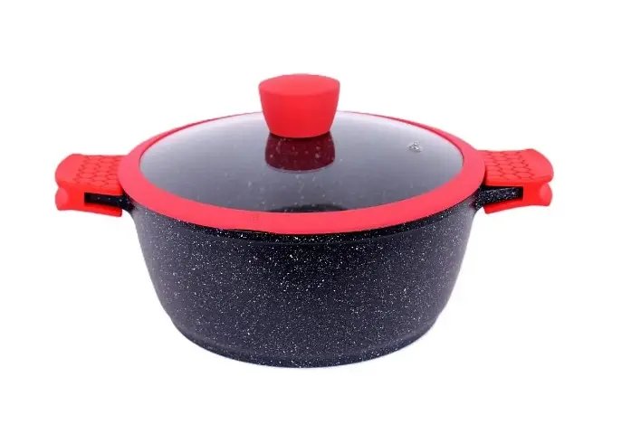 Каструля з кришкою Bohmann BH-7353-26-MRB 26 см 5 л - фото 2