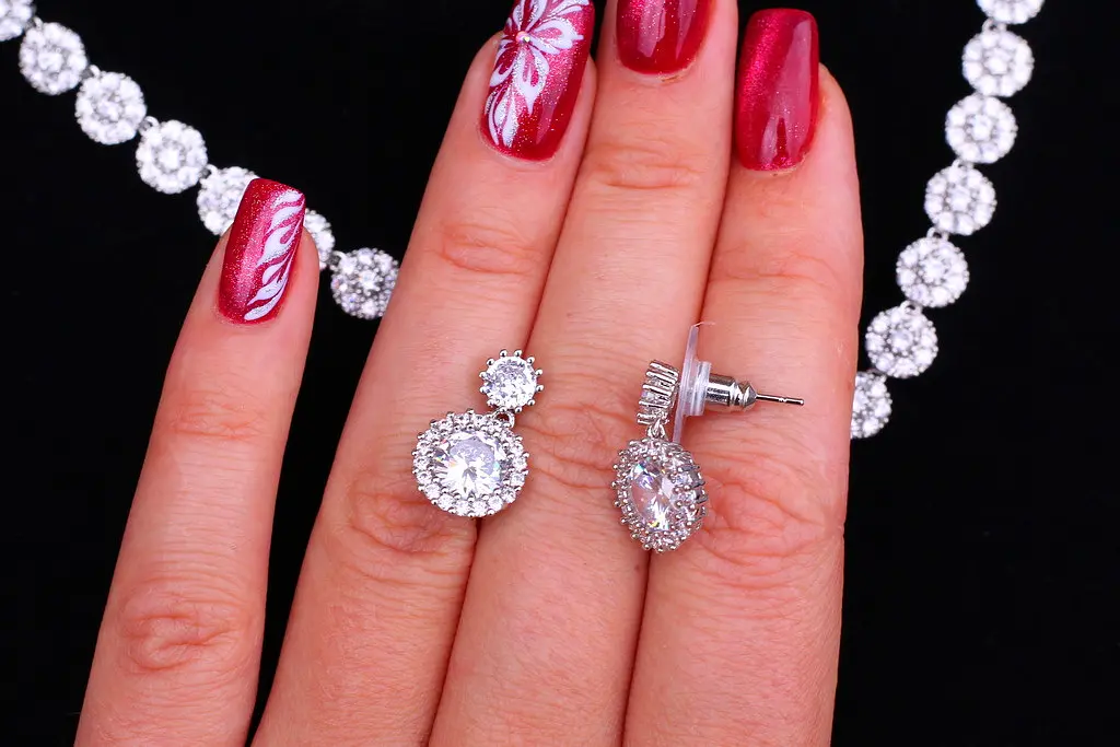 Комплект Кольє і сережки Xuping Jewelry Анабель сріблястий - фото 6