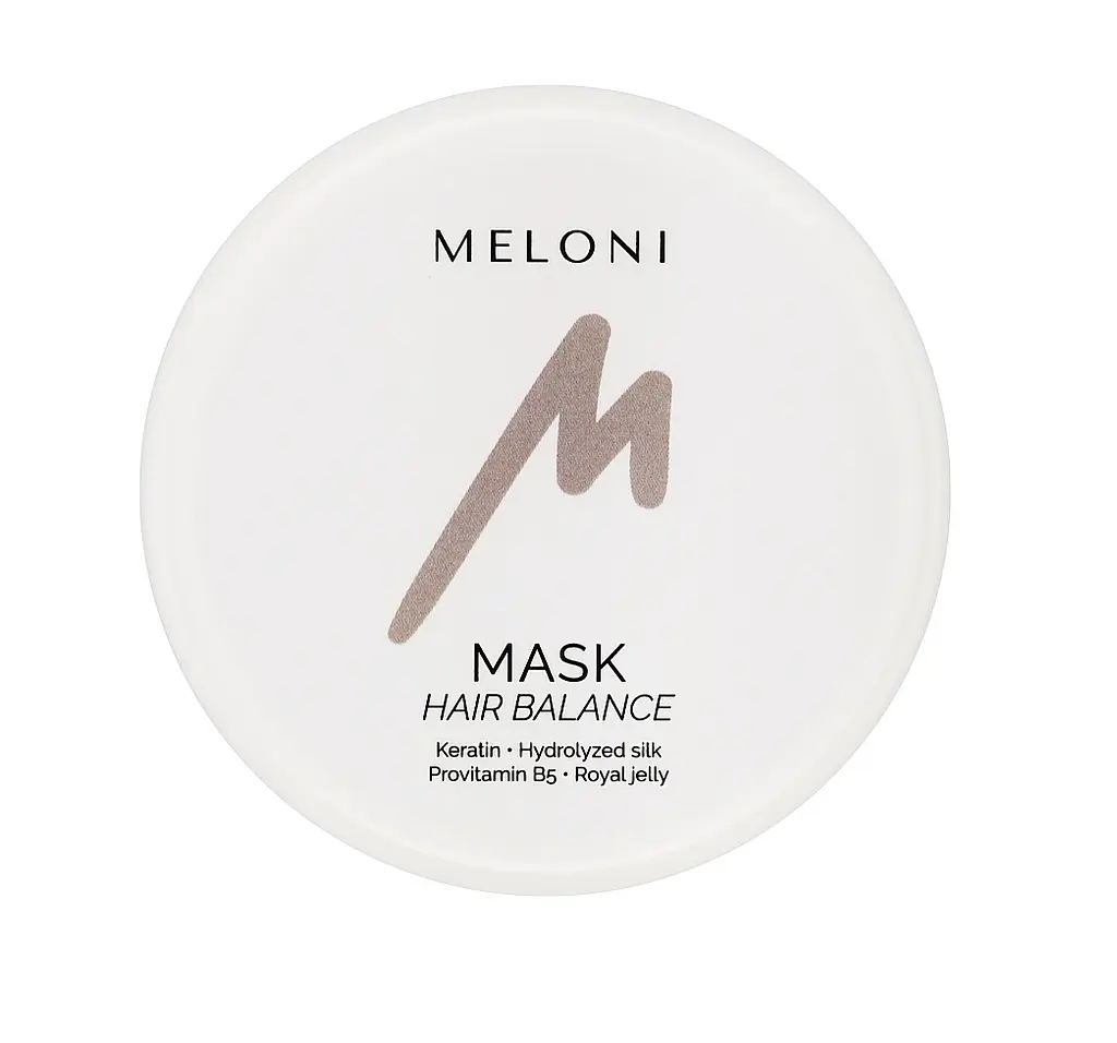 Відновлююча маска з кератином та гідролізатом шовку MASK HAIR BALANCE MELONI 250 мл - фото 2