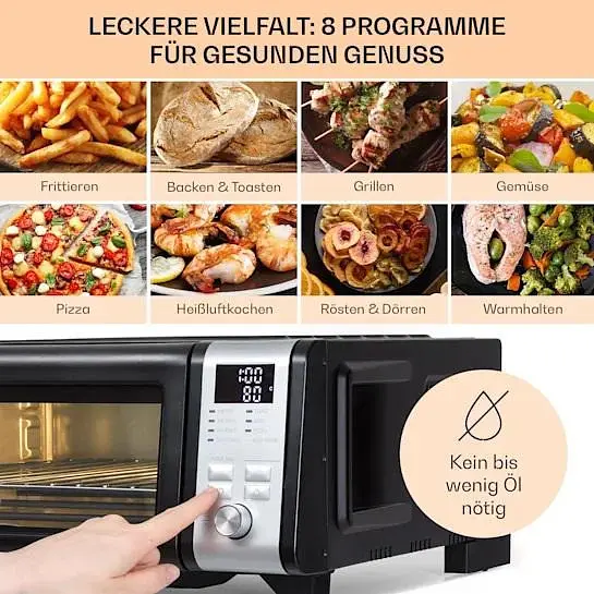 Электрическая печь Klarstein Vita-Crisp 1700 Вт 10 л (10040223) - фото 3