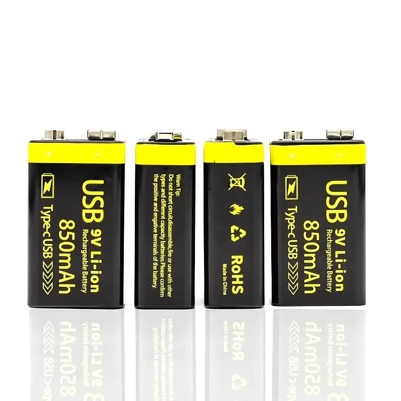 Акумулятор Крона FMA 850 mAh 9v USB Чорний (2079265765) - фото 5