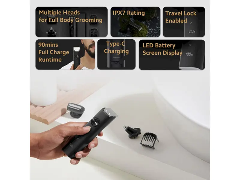 Машинка для стрижки Xiaomi Grooming Kit Pro (XMGHT2KITLF) - фото 2