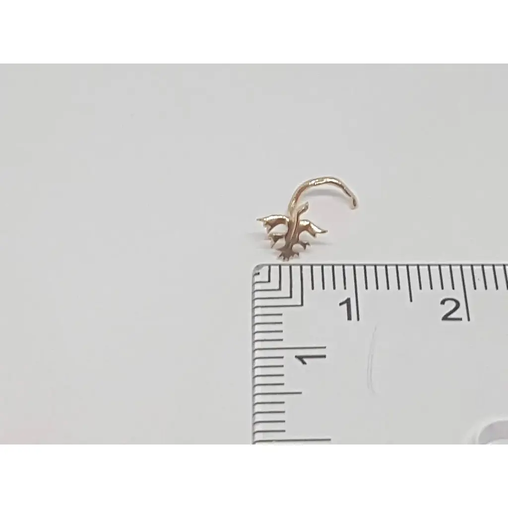 Золота сережка-пірсинг Dear в ніс Dear. 1032 - фото 6