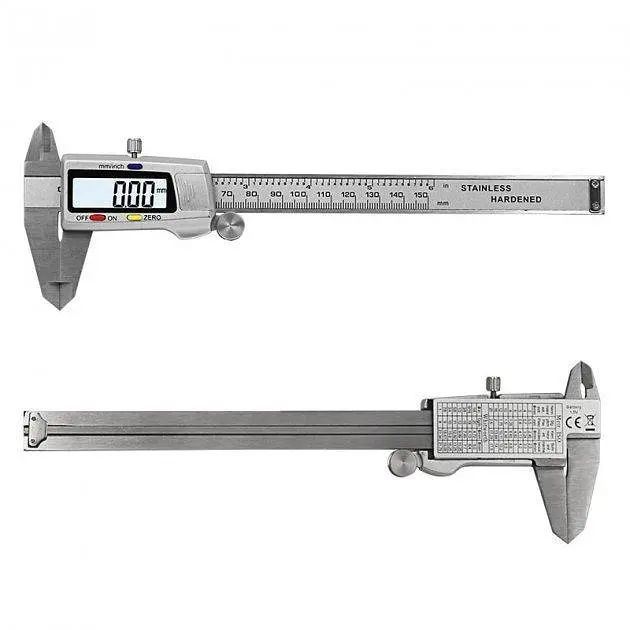 Штангенциркуль Digital Caliper металевий цифровий з екраном 0-150 мм у футлярі  - фото 3
