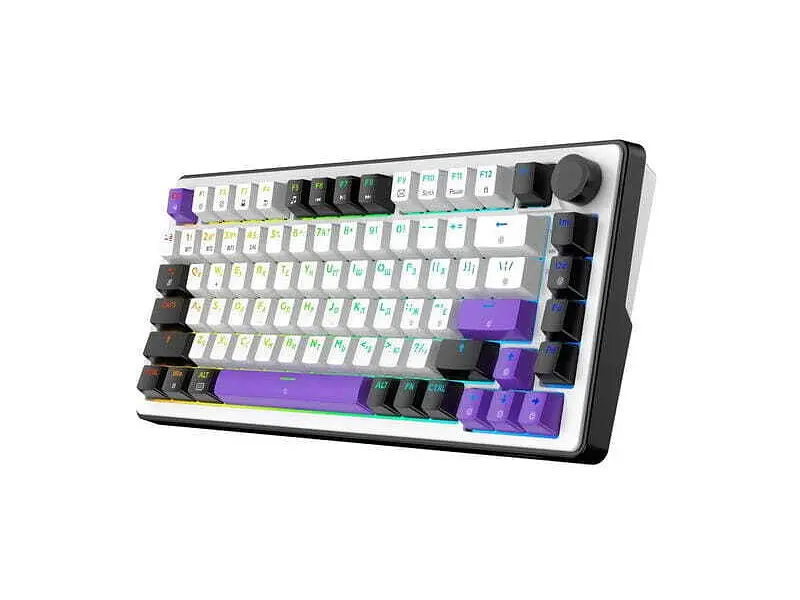 Клавіатура Hator Hellyberry HK75 wireless White-Violet - фото 3